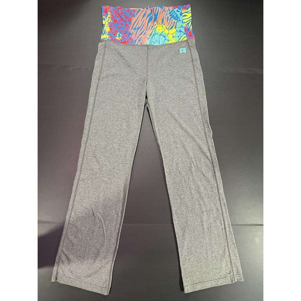 Nike Yoga Pants Women Size‎ XL Fold Down Waist Gray NWT